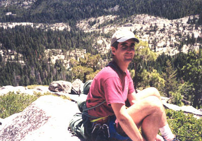 Nathan at the top of Hogsback