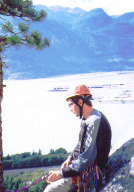 Belaying on Flake Ledge on the Grand Wall