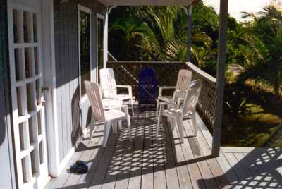 The Bluff View House front porch