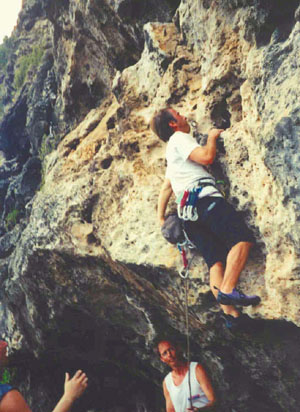 Mark finishing the tricky start of Ick, Theology!, 5.10b