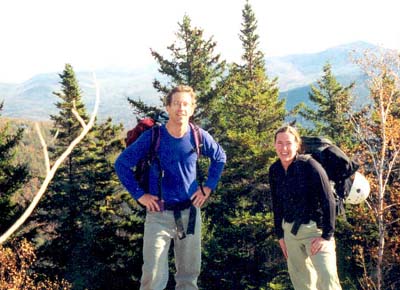 Mike and Hensley, half way back down