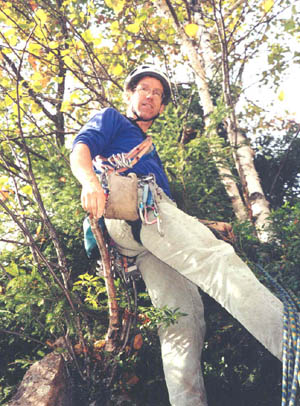 Mike at the first belay