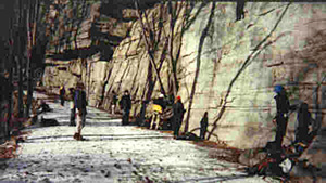 photo of the crowd at the Uberfall