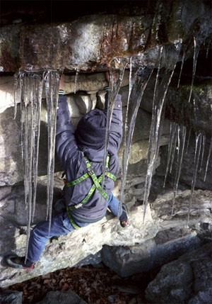 Jay finds ice at the warmest GunksFest yet