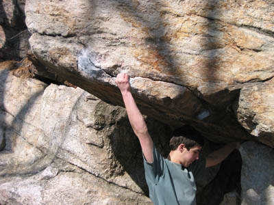 Someone getting into position to start the Gill Egg