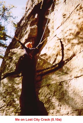 Me on Lost City Crack (5.10a)