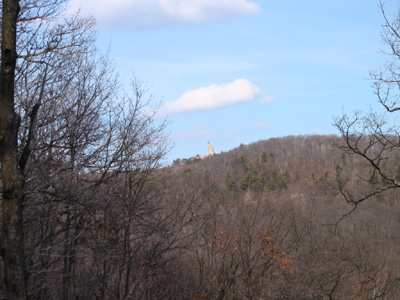 Skytop in the distance on a beautiful February Day