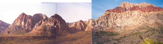 The impressive peaks of Red Rocks from the Pine Creek parking area.