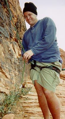 Geoff at the Panty Wall