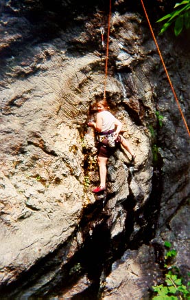 Julie on Cold Turkey (5.10c)