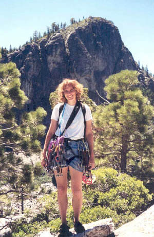At the top of Hogsback, looking back on the East Wall of Lover's Leap