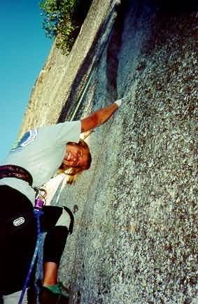 Starting the first pitch (5.9) of Reed's Pinnacle Direct